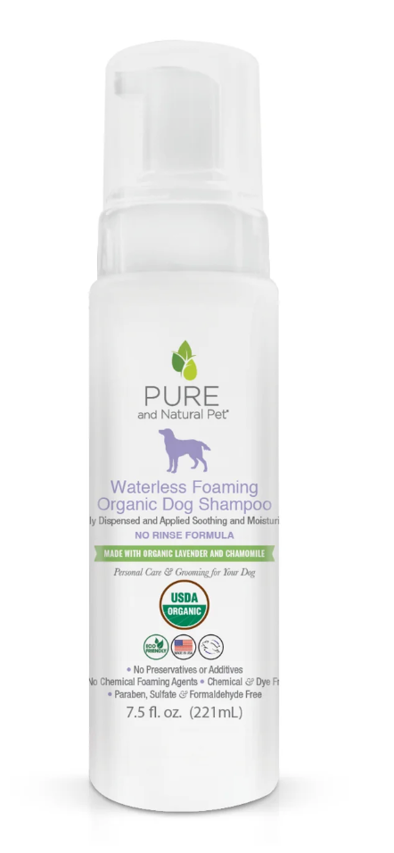 Waterless Foaming Organic Dog Shampoo 7.5 fl. oz.