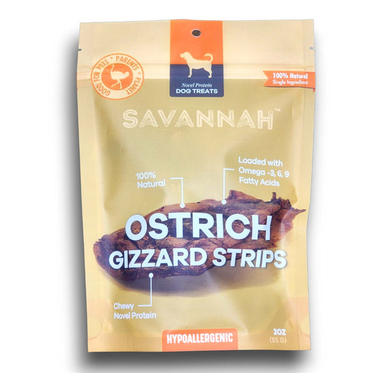 Savannah Ostrich Gizzard Strips, 2oz