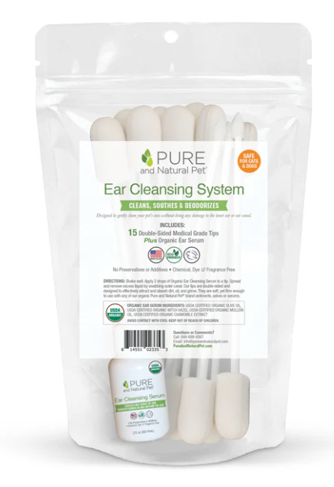 Ear Cleansing System Double-Sided Reusable Tips Ear Cleansing Serum